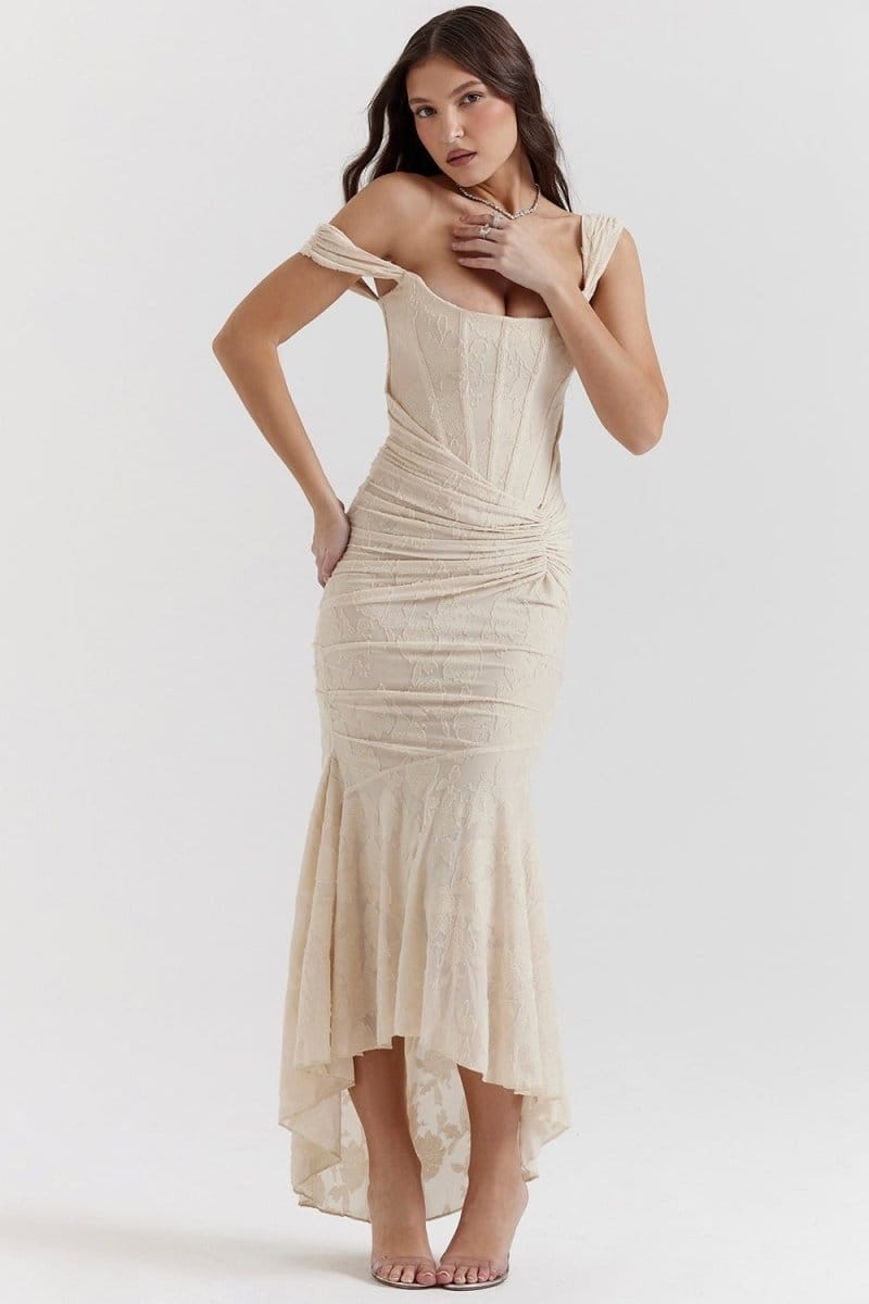 Valeria Montes Vestido Elegante Estilo Corsé
