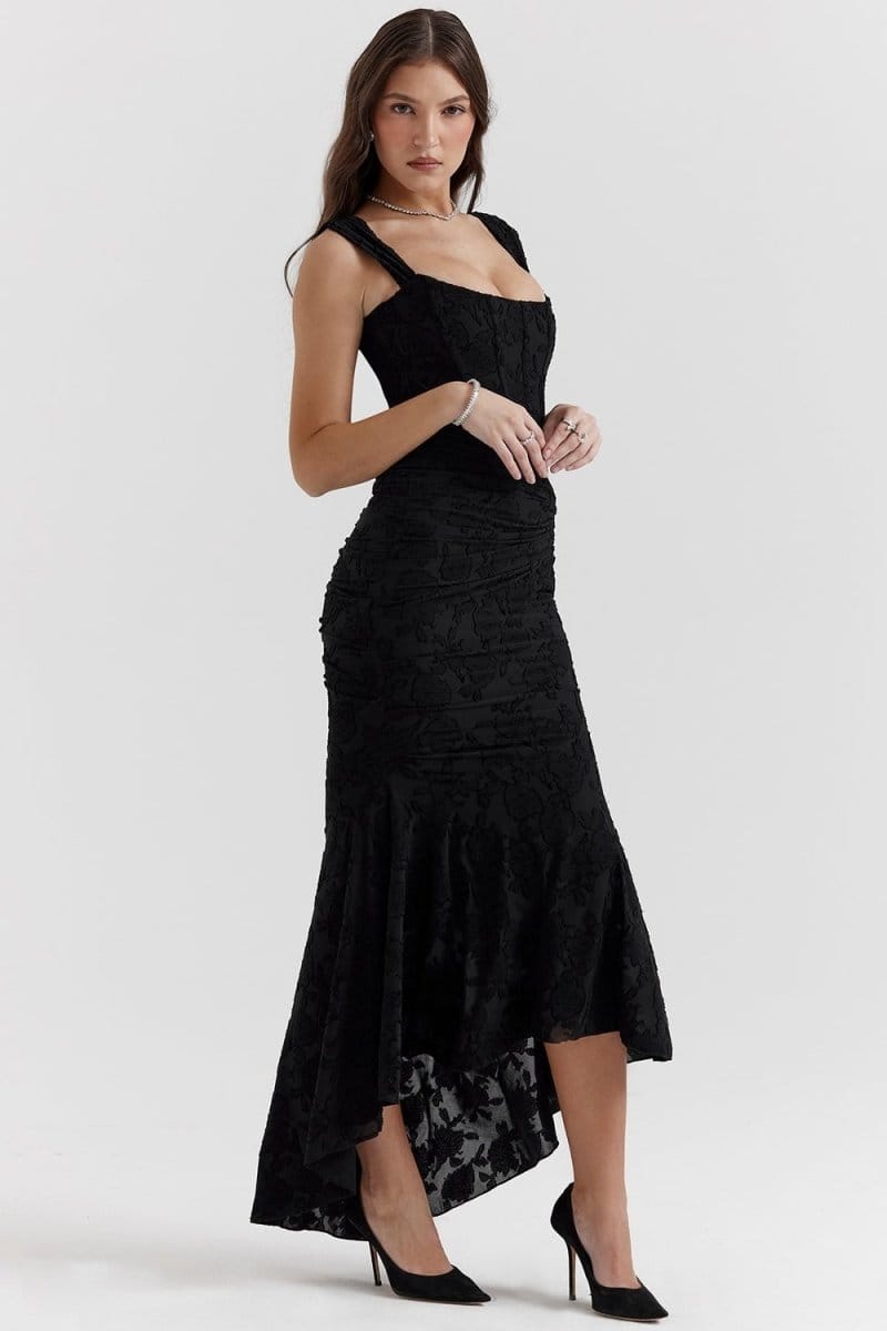 Valeria Montes Vestido Elegante Estilo Corsé
