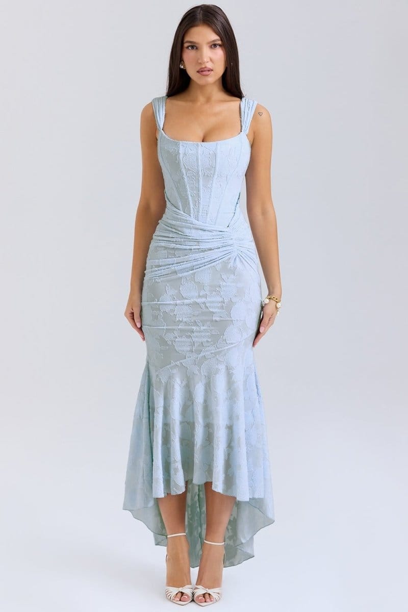 Valeria Montes Vestido Elegante Estilo Corsé