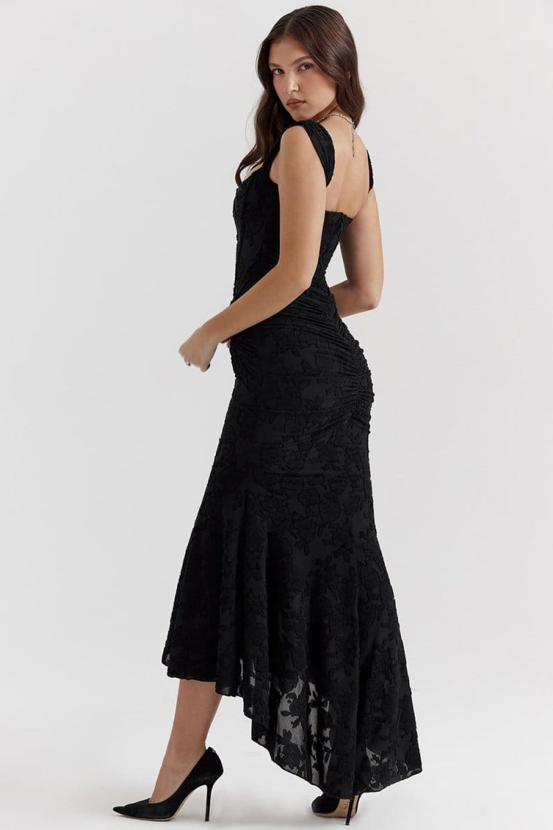 Valeria Montes Vestido Elegante Estilo Corsé