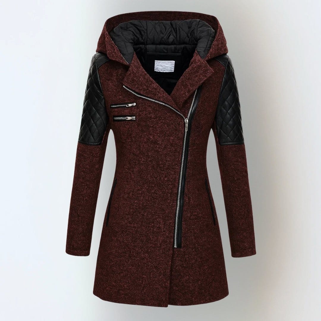 Valeria Montes Vinotinto / S Katrin | Elegante chaqueta de invierno abrigada