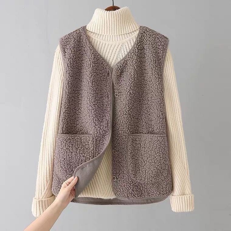 Valeria Montes XS / Beige Maria | Cardigan en lana