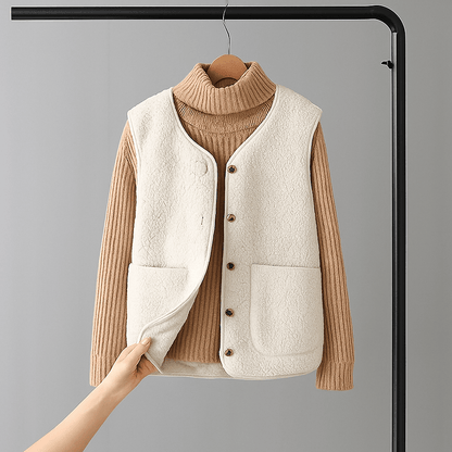 Valeria Montes XS / Blanco Maria | Cardigan en lana