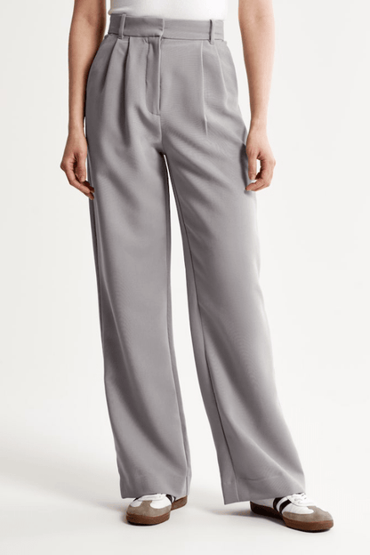 Valeria Montes XS / Plateado Tinashe | Pantalones Tailored de Pierna Ancha