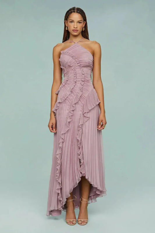 Valeria Montes XS Vestido Lavanda Elegante